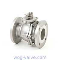 2pc Flanged Ball Valve SCS13 SCS14 50A 80A JIS10K Handle operated