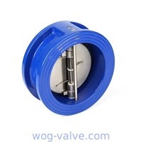 Industrial Cast Iron Wafer Type Check Valve Dual Plate Wafer Check Valve