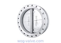 Metal Seat Dual Plate Non Return Valve Cast Steel Body Wafer To PN16