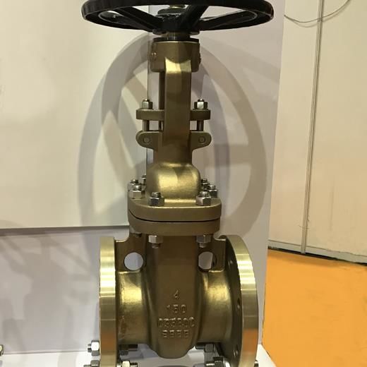 Flexible Wedge Gate Valve class 150, Aluminum Bronze B148 UNS C95800,rising stem,FF,6inch