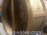 API594 Standard,Lug type dual plate double disc wafer swing check valve,C95800 Body,class 150