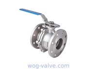 Two pieces Lever Operated Ball Valve 1.0619 Split Body Ball Valve