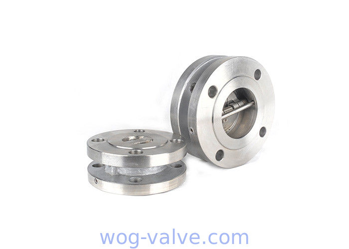 Double flanged dual plate check valve,non return,A351 CF8 Body,6inch,RF,class 150,API594