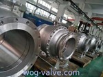 300LB 3 Piece Trunnion Mounted Ball Valve ASTM A105N 24 Inch Ball Valve Nylon Seat