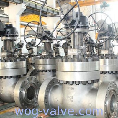 ASTM A216 Rising Stem Cast Steel Gate Valve Full Port Flex Wedge Gate Valve14 Inch Worm Gear