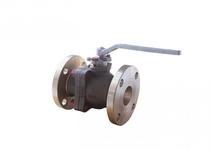 Floating WOG Ball Valve / Marine Ball Valve Nickel Aluminum Bronze Split Body For Sea Water 0