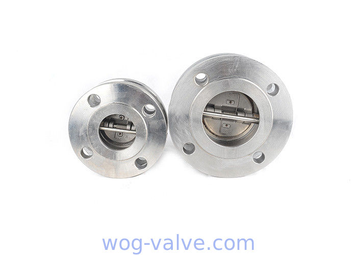 Double flanged dual plate check valve,non return,A351 CF8 Body,6inch,RF,class 150,API594