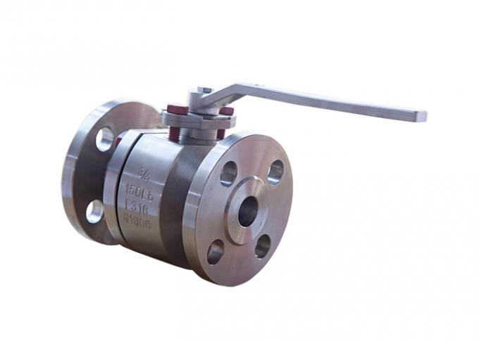 Forged Type Floating Type Ball Valve API607 RF Flanged Blow-Out Proof Stem 0