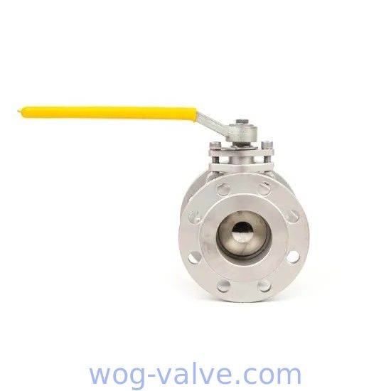 Stainless Steel Industrial Ball Valve / Floating Oil Ball Valve Straight Through Type
