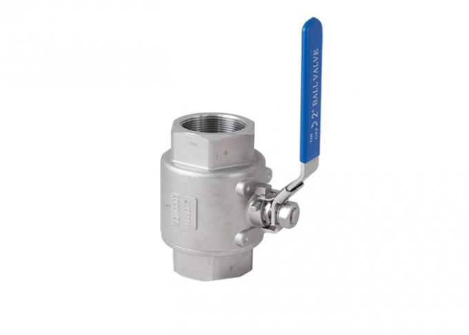 2000 Wog 2 Piece Stainless Steel Ball Valve NPT Threaded Locking Device Design 2