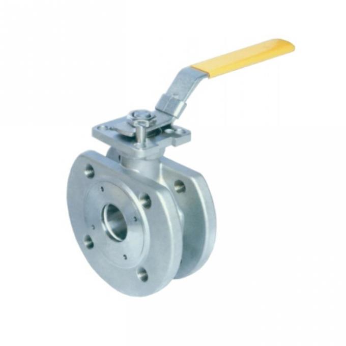 Full Bore Floating Type Ball Valve Wafer Ball Valve Stainless Steel  ISO5211 Direct Mounting Pad 1