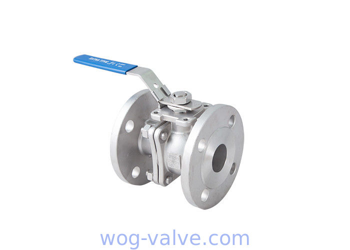 DIN Standard 2PC Flanged Ball Valve / Ss Ball Valve Flange Type Oem Service