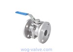 DIN Standard 2PC Flanged Ball Valve / Ss Ball Valve Flange Type Oem Service