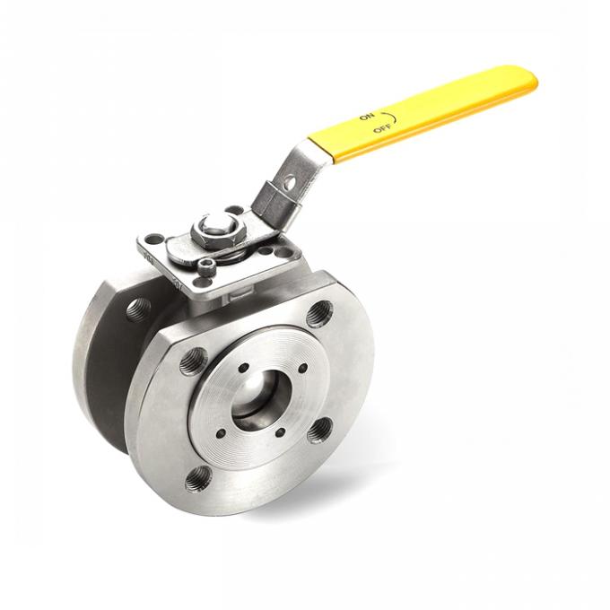 Full Bore Floating Type Ball Valve Wafer Ball Valve Stainless Steel  ISO5211 Direct Mounting Pad 2