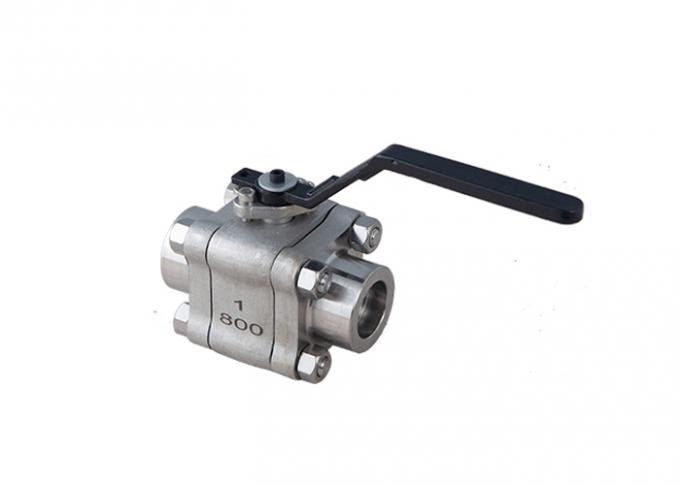 Full Port 1 Inch WOG Ball Valve  2 Piece 800LB NPT Thread Forged Steel Ball Valve SW BW 0