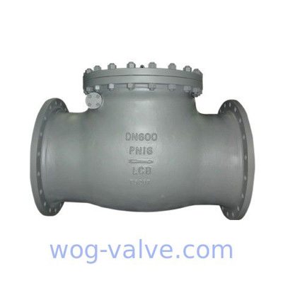 ASTM A352 LCB Material Swing Check Valve, DN600, PN16, DIN 3356, RF Flanged Ends