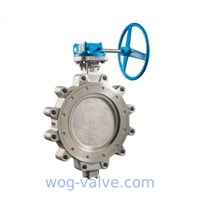 Carbon Steel Gear Operated Butterfly Valves U Type High Pressure Butterfly Valves