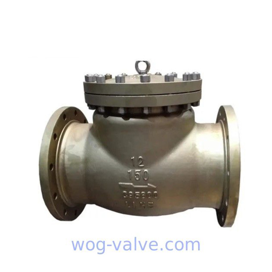 Aluminum Bronze B148 C95800 swing check valve 12 Inch,bb,RF flanged to class 150