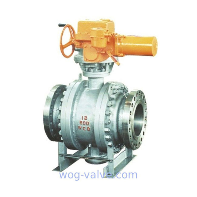 3PC Trunnion Mounted Ball Valve , API 6D 150LB Rf Ball Valve Gear Operate