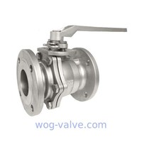 Cast Steel Floating Type Ball Valve API 6D 2 Pieces Ball Valve Water Industrial Usage
